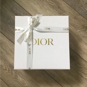 Dior Gift Box with Ribbon, Shred and blank Card for Receipt